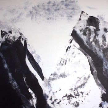Peinture intitulée "AUBE" par Leylane Ferret, Œuvre d'art originale, Huile Monté sur Châssis en bois