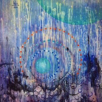 Schilderij getiteld "deep devine" door Sabina Kiss, Origineel Kunstwerk, Tempera