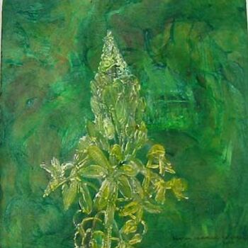 Painting titled "Desert Plant" by Veryan Edwards, Original Artwork