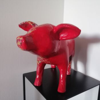 Sculpture titled "Balthazar" by Carole Carpier, Original Artwork, Acrylic