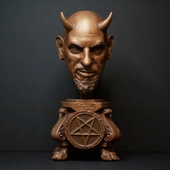 Sculptuur getiteld "10 inch Satan Devil…" door Tot_artstudio, Origineel Kunstwerk, Hars