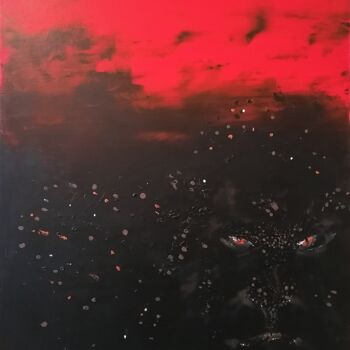 Painting titled "Gorilla Vendetta" by Alexandra Isler, Original Artwork, Acrylic