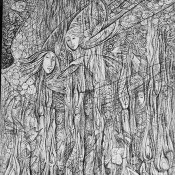 "хочешь лететь-лети" başlıklı Resim Oksana Prudnikova tarafından, Orijinal sanat, Jel kalem