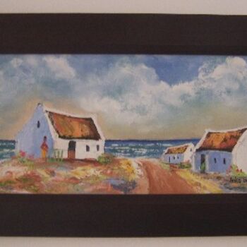 Painting titled "Fisherman's village" by Ankie, Original Artwork