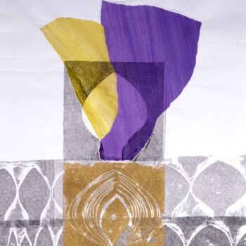 Printmaking titled "Shrine 3" by Simler, Original Artwork, Monotype