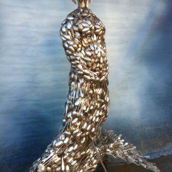 Sculpture intitulée "Sirene" par Issro, Œuvre d'art originale, Métaux