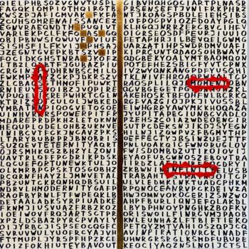 Painting titled "Play 2.0" by Alina Voronko, Original Artwork, Acrylic Mounted on Wood Stretcher frame