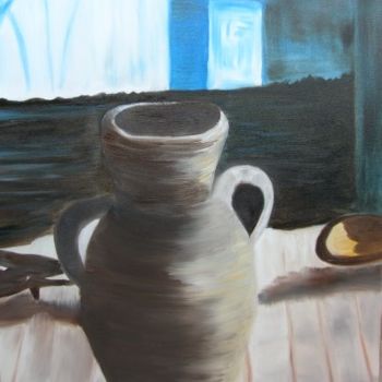 Peinture intitulée "La Gargoulette" par Dany Champeme, Œuvre d'art originale, Huile