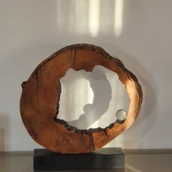 Sculpture titled "Force Cristalline…" by Isabelle Corthay, Original Artwork, Bronze