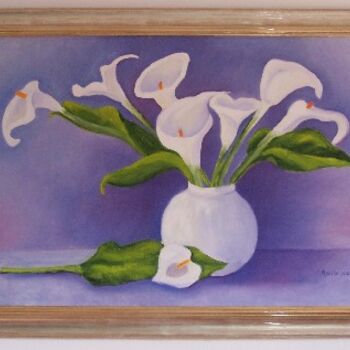 Painting titled "Lily's of the Valley" by Ankie, Original Artwork