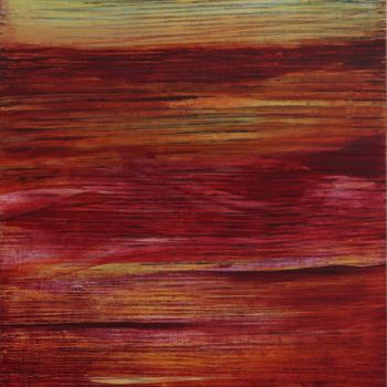 「"Acid Skies"」というタイトルの絵画 Mark S. Thomasによって, オリジナルのアートワーク, アクリル ウッドパネルにマウント