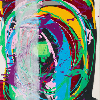 Pittura intitolato "Hippocampus" da Natalia Dinsel-Bondarenko, Opera d'arte originale, Acrilico