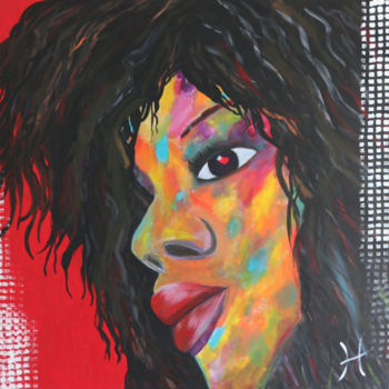 Peinture intitulée "MELISSA" par Lénon B, Œuvre d'art originale, Acrylique Monté sur Châssis en bois