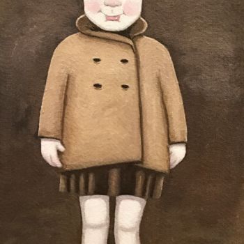 Painting titled "Les escarpins - 998" by Noëlle Lassailly, Original Artwork, Acrylic Mounted on Wood Stretcher frame