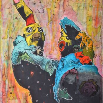 Peinture intitulée "LA COMPREHENSION DE…" par Anna Laurina Vassiliu Mulder Smid, Œuvre d'art originale, Encre