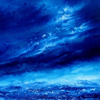 Peinture intitulée "Contrastes" par Florence V. Henric, Œuvre d'art originale, Huile Monté sur Châssis en bois