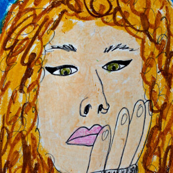 Tekening getiteld "Morgan" door Lana Krainova, Origineel Kunstwerk, Pastel