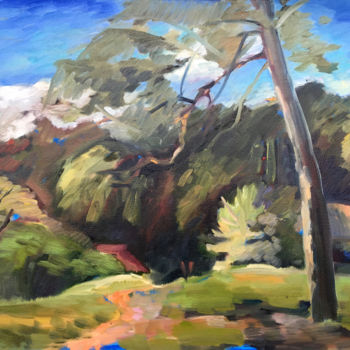 绘画 标题为“Landscape” 由Irina Makarova, 原创艺术品, 油 安装在木质担架架上