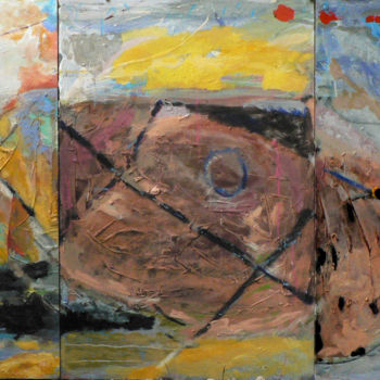 "huile sur panneaux…" başlıklı Tablo Frédéric Vauge tarafından, Orijinal sanat, Petrol