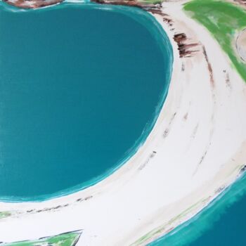 Peinture intitulée "Anse" par Brigitte Barcelo, Œuvre d'art originale, Acrylique