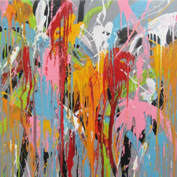 Peinture intitulée "Urban jungle 7" par Isabelle Pelletane, Œuvre d'art originale, Acrylique Monté sur Châssis en bois