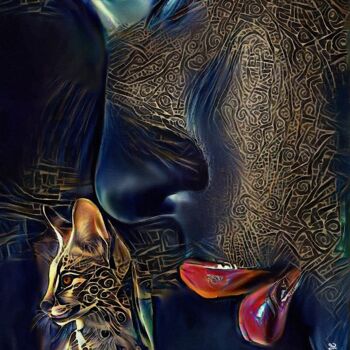 Digital Arts με τίτλο "Samburu memory" από L.Roche, Αυθεντικά έργα τέχνης, Ακρυλικό