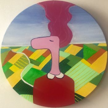 「Shorty Pinko」というタイトルの絵画 Nida Acunによって, オリジナルのアートワーク, アクリル