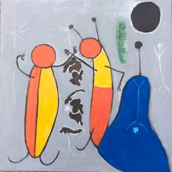 Pintura titulada "Discussion" por Mariam Mouliets, Obra de arte original, Oleo Montado en Bastidor de camilla de madera