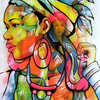 Peinture intitulée "Cucaracha" par Jeannette Guichard-Bunel, Œuvre d'art originale, Huile Monté sur Châssis en bois