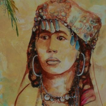 Peinture intitulée "les yeux...mais c'e…" par Anne-Frédérique Ferret, Œuvre d'art originale, Huile