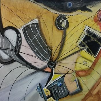 Peinture intitulée "ORBITAL" par Juan Luis Gandulfo, Œuvre d'art originale, Acrylique Monté sur Châssis en bois