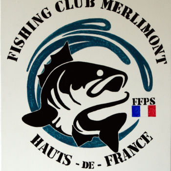 Digital Arts με τίτλο "Logo du Fishing Clu…" από Fred Mahieu, Αυθεντικά έργα τέχνης, Φωτογραφία Μοντάζ