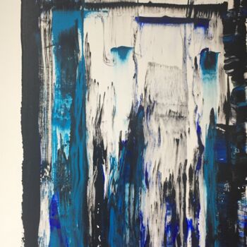 Painting titled "Mouvement" by Hervé Souffi, Original Artwork, Acrylic Mounted on Wood Stretcher frame