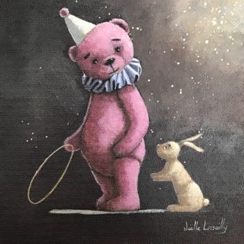 Pintura titulada "Apprends-moi - 1009" por Noëlle Lassailly, Obra de arte original, Acrílico