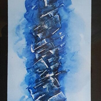 Painting titled "Diffraction 3" by Alain V, Original Artwork, Acrylic