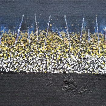 Painting titled "Bataille 4" by Alain V, Original Artwork, Acrylic