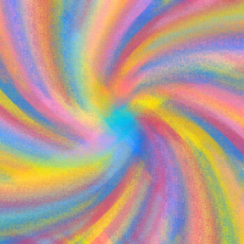 Digital Arts titled "Candy Whirls" by Paul J. Collins, Original Artwork, 2D Digital Work