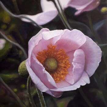 Peinture intitulée "La fleur de l'âge" par Frédéric Letrun, Œuvre d'art originale, Huile Monté sur Châssis en bois