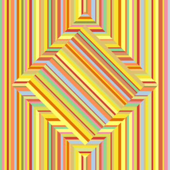 Digital Arts με τίτλο "Rotation Quadrate" από Paul J. Collins, Αυθεντικά έργα τέχνης, 2D ψηφιακή εργασία