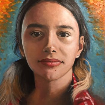 Painting titled "Masha" by Ruslan Baysaev, Original Artwork, Oil