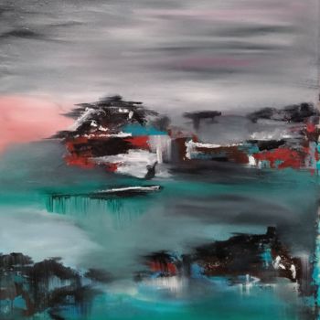 Pintura titulada "Countryside" por Atignas Art, Obra de arte original, Oleo Montado en Panel de madera