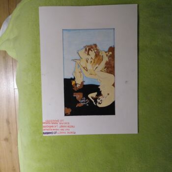 Dessin intitulée "peintre manet" par Fabian Rodriguez, Œuvre d'art originale, Crayon Monté sur Carton