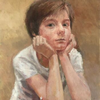 Ζωγραφική με τίτλο "Custom Portrait fro…" από Vsevolod Chistiakov, Αυθεντικά έργα τέχνης, Λάδι