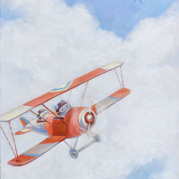 Peinture intitulée "Facing the wind" par Olya Yatsenko, Œuvre d'art originale, Huile
