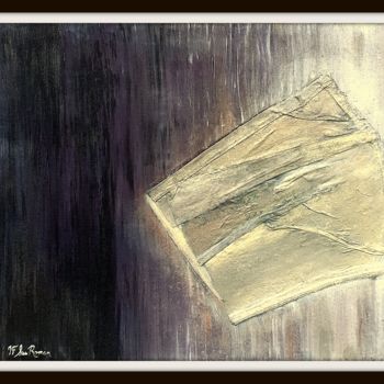 Painting titled "Pavé dans l'univers" by San Roman, Original Artwork, Acrylic Mounted on Wood Panel