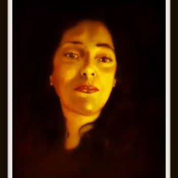 绘画 标题为“Portrait” 由San Roman, 原创艺术品, 油 安装在木板上