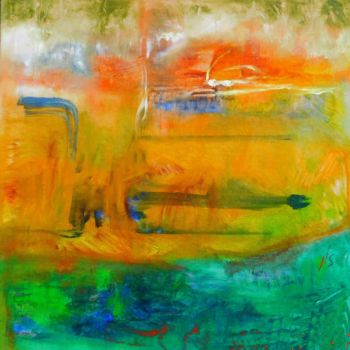 "Eruption" başlıklı Tablo Jean-Luc Sert tarafından, Orijinal sanat, Petrol