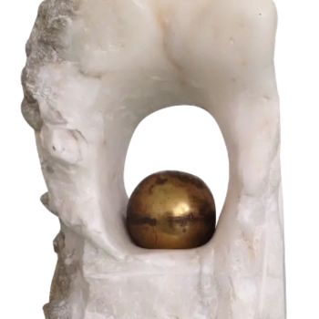 Sculpture titled "TEMPLUM DEITATIS ES…" by Lorenza Cavalli, Original Artwork, Stone