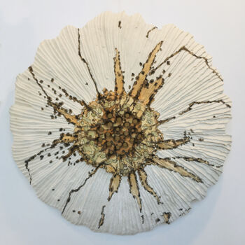 Sculpture titled "POLYPIER OCRE" by Vero Reato, Original Artwork, Concrete