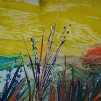 Painting titled "Priroda6" by Slobodanka Ivancevic, Original Artwork, Encaustic